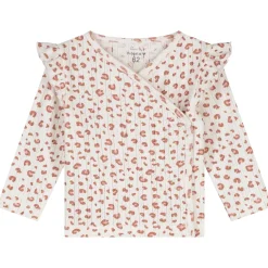 Prénatal newborn kledingset animal print lange mouwen panterprint bruin