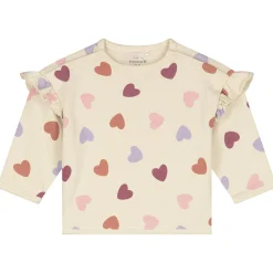 Prénatal newborn kledingset hartjes lange mouwen hartjes multi