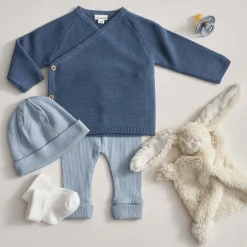 Prénatal newborn muts rib   blauw