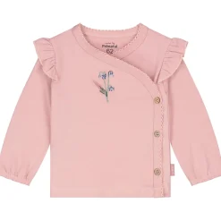 Prénatal newborn overslagshirt lange mouwen printopdruk roze