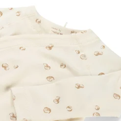 Prénatal newborn overslagshirt lange mouwen all over print beige