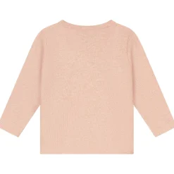 Prénatal newborn overslagshirt lange mouwen effen roze