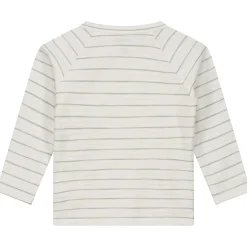 Prénatal newborn overslagshirt lange mouwen strepen groen