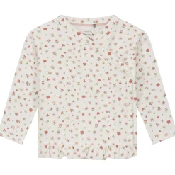 Prénatal newborn overslagshirt lange mouwen all over print roze