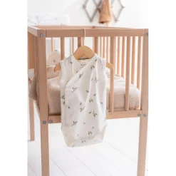 Prénatal newborn romper Pure mouwloos all over print wit