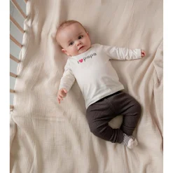 Prénatal newborn shirt papa lange mouwen tekst wit