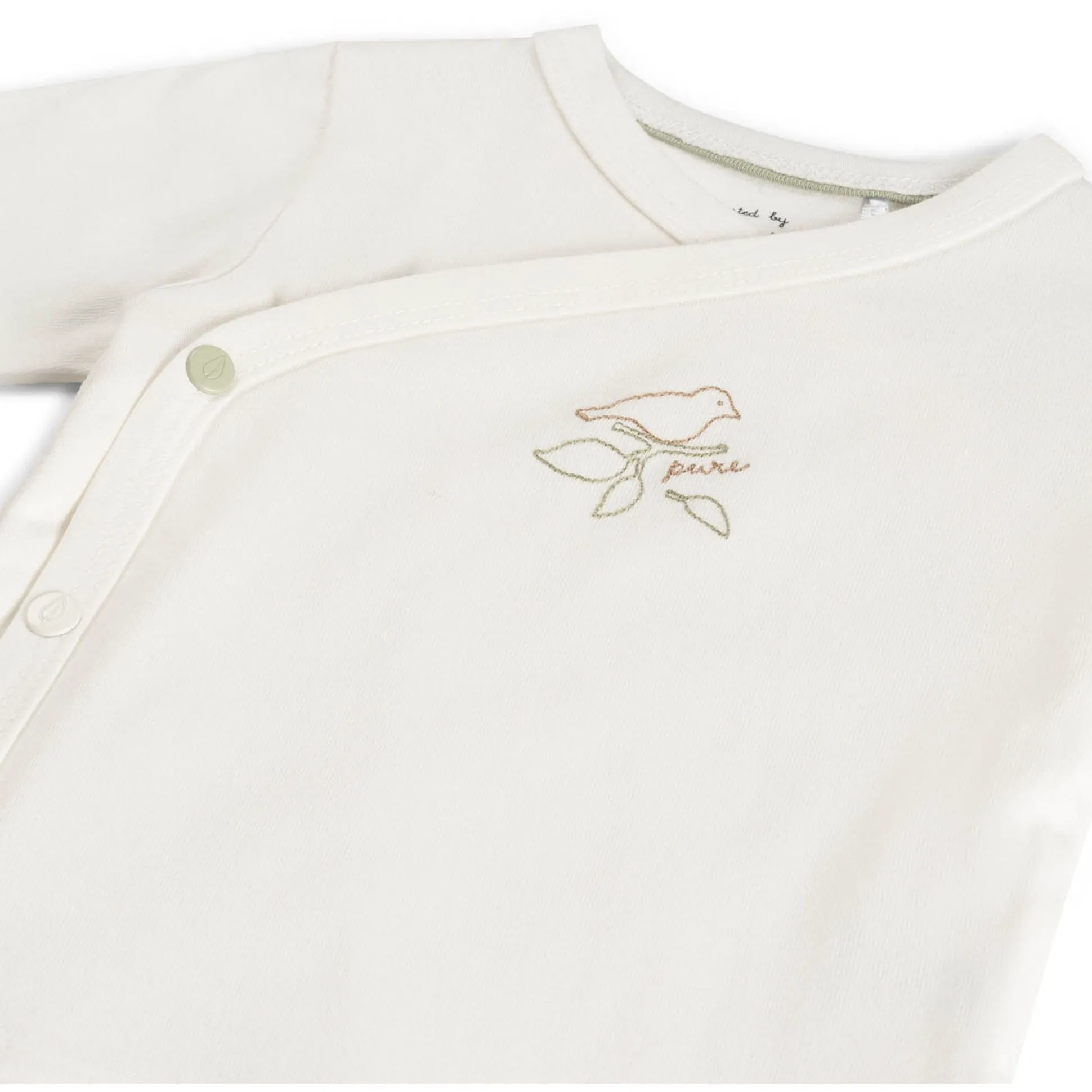 Prénatal newborn shirt Pure lange mouwen effen wit