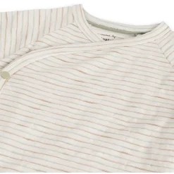 Prénatal newborn shirt Pure lange mouwen strepen wit