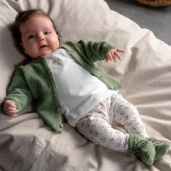 Prénatal newborn slofjes  groen