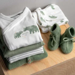 Prénatal newborn slofjes  groen