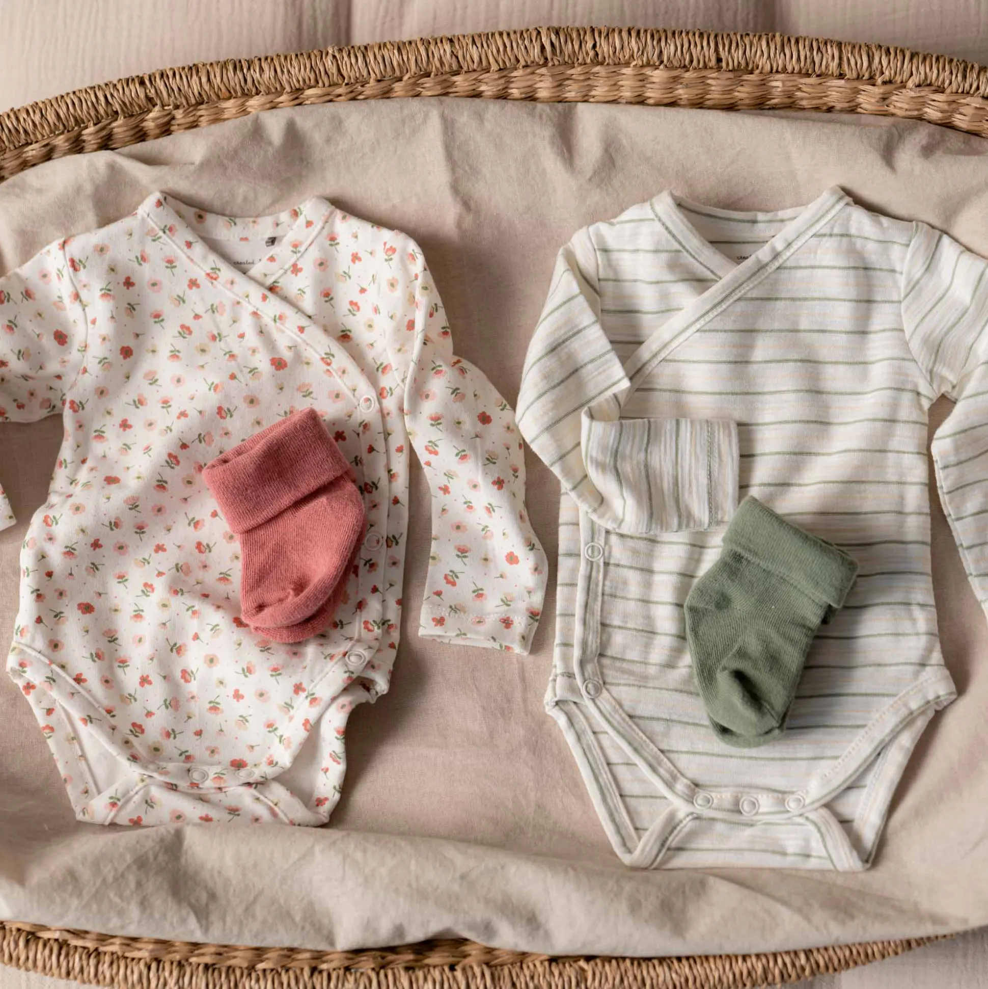 Prénatal newborn sokken 3 paar groen