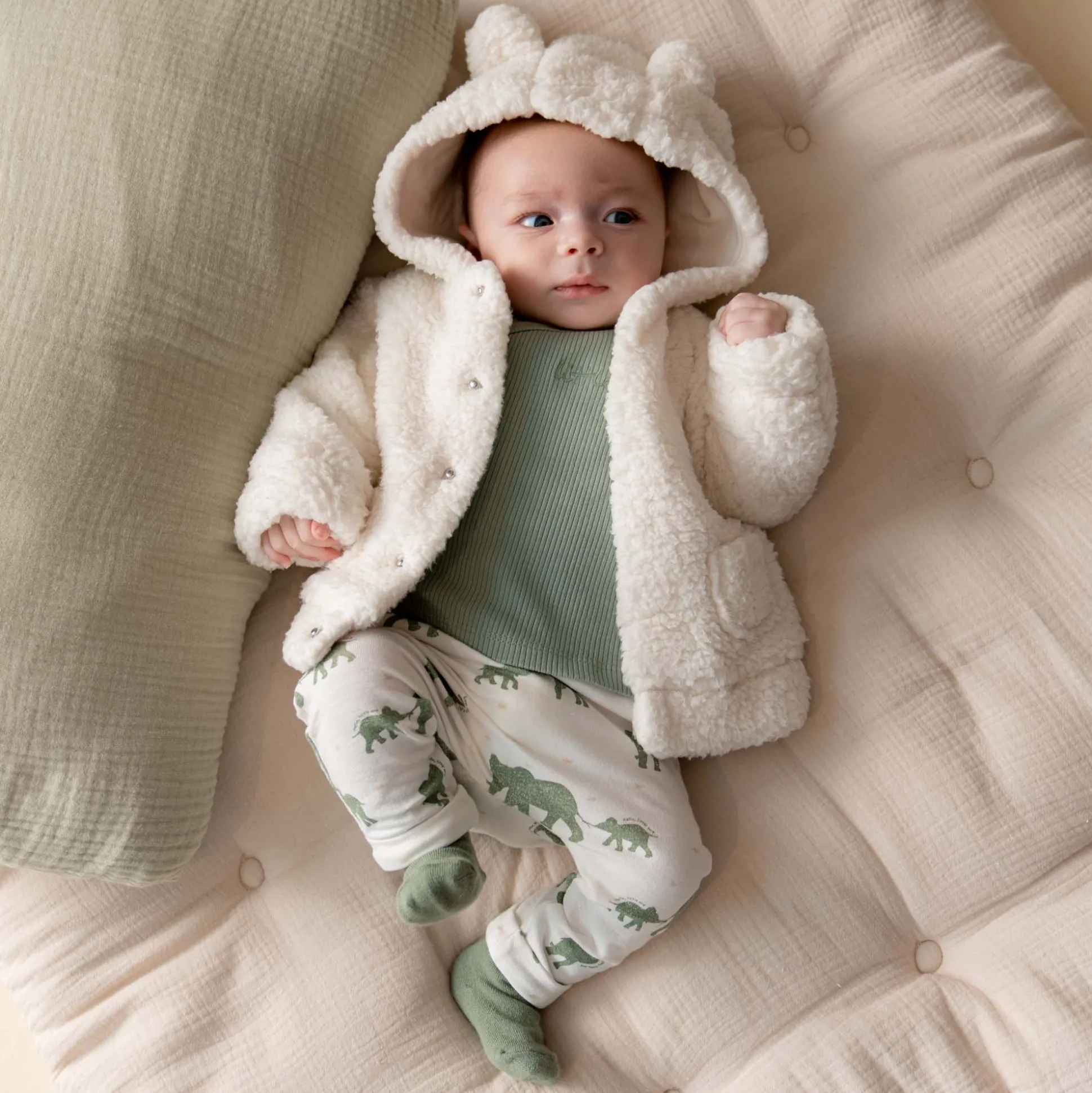 Prénatal newborn sokken 3 paar groen