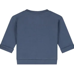 Prénatal newborn sweater lange mouwen printopdruk blauw