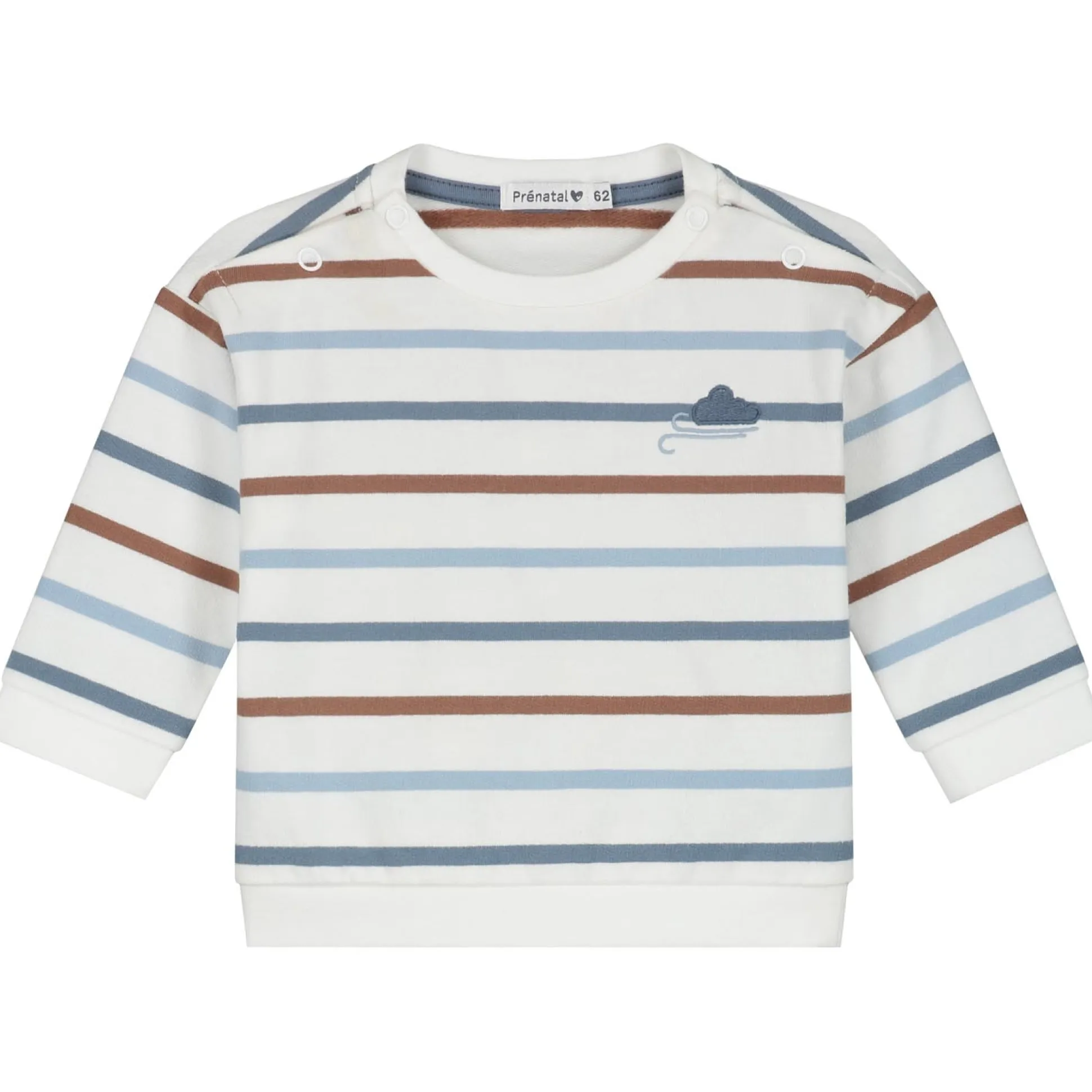 Prénatal newborn sweater lange mouwen strepen multi