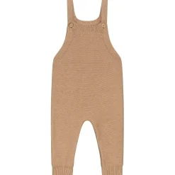 Prénatal newborn tuinbroek Pure mouwloos effen bruin