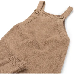 Prénatal newborn tuinbroek Pure mouwloos effen bruin