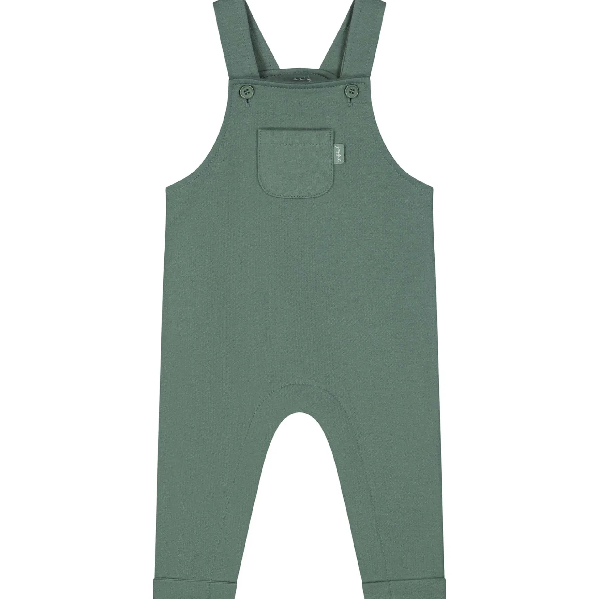 Prénatal newborn tuinbroek effen groen