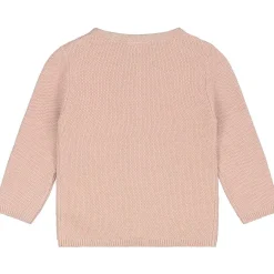 Prénatal newborn vest lange mouwen effen roze