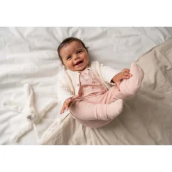 Prénatal newborn vest lange mouwen effen beige