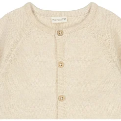 Prénatal newborn vest Pure lange mouwen effen beige