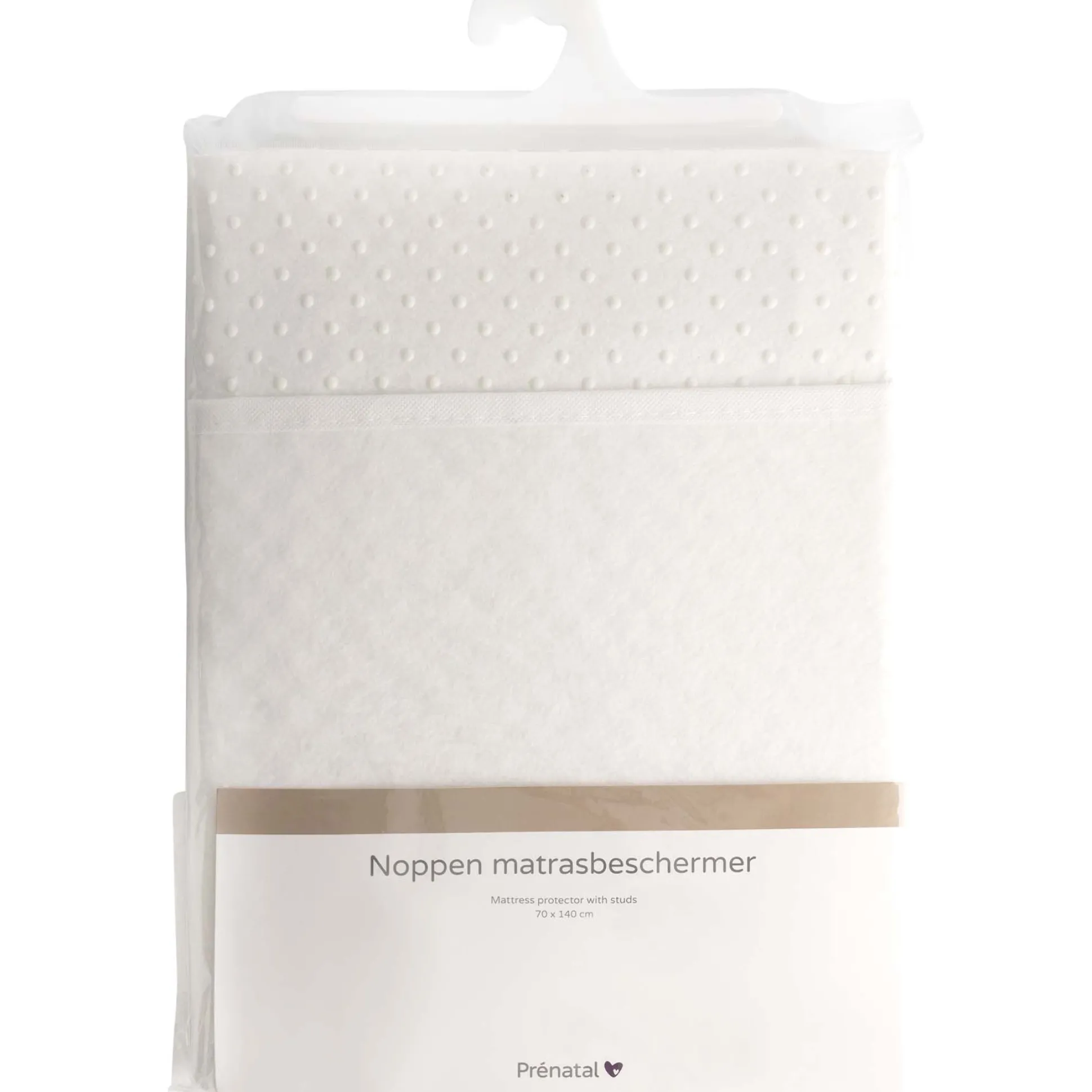 Prénatal noppes matrasbeschermer wit