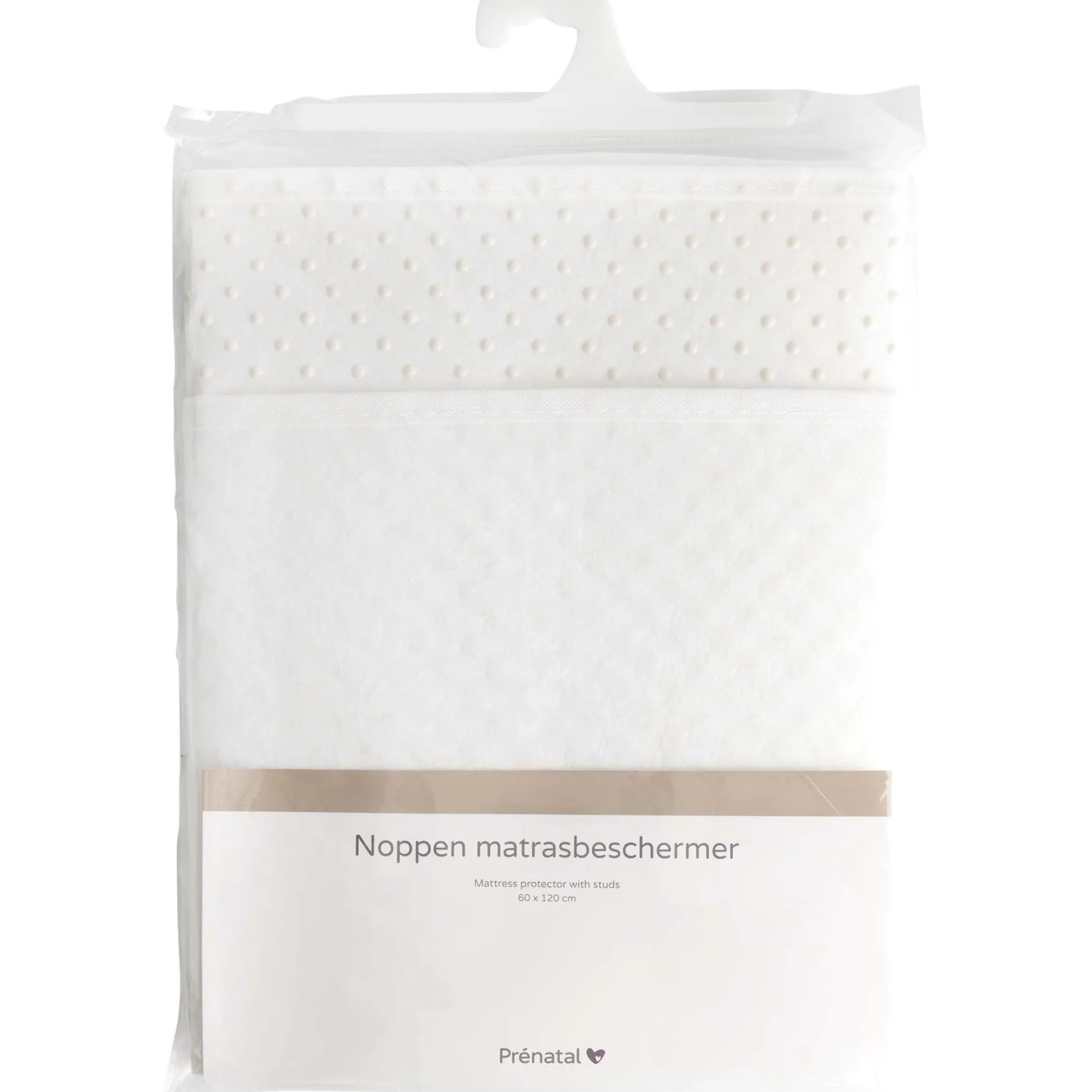 Prénatal noppes matrasbeschermer wit