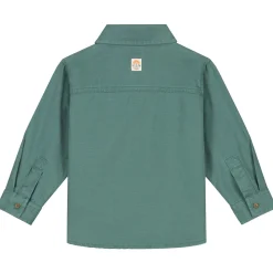 Prénatal peuter blouse lange mouwen effen groen
