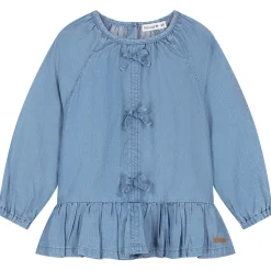 Prénatal peuter blouse lange mouwen effen blauw