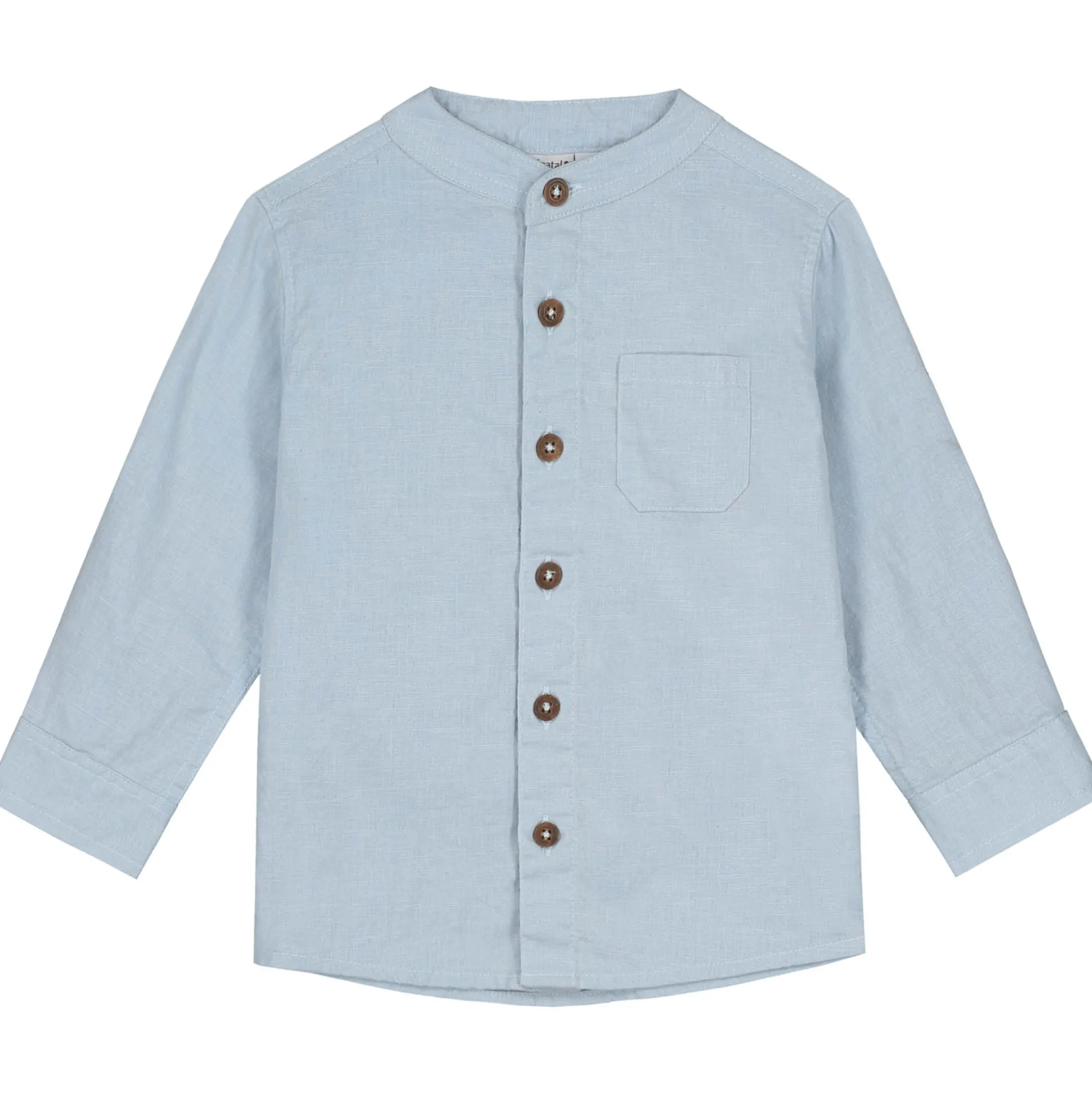 Prénatal peuter blouse lange mouwen effen blauw