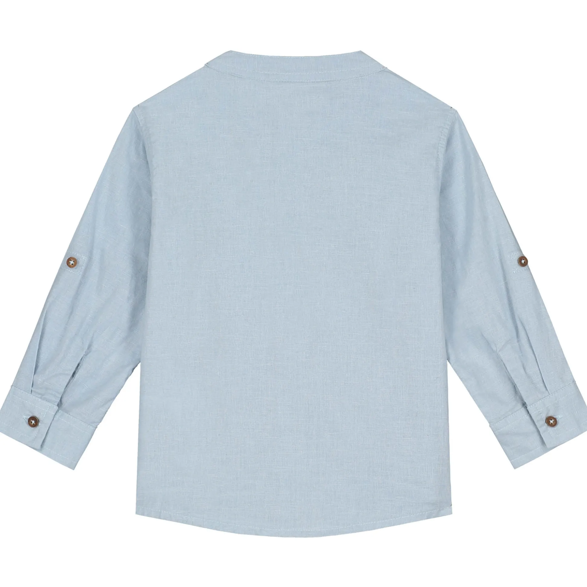 Prénatal peuter blouse lange mouwen effen blauw