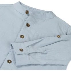 Prénatal peuter blouse lange mouwen effen blauw