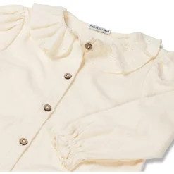 Prénatal peuter blouse lange mouwen effen wit