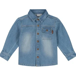 Prénatal peuter blouse lange mouwen effen denim
