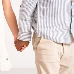 Prénatal peuter blouse lange mouwen strepen blauw