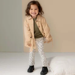 Prénatal peuter broek all over print bruin