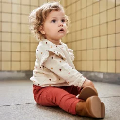 Prénatal peuter broek effen oranje