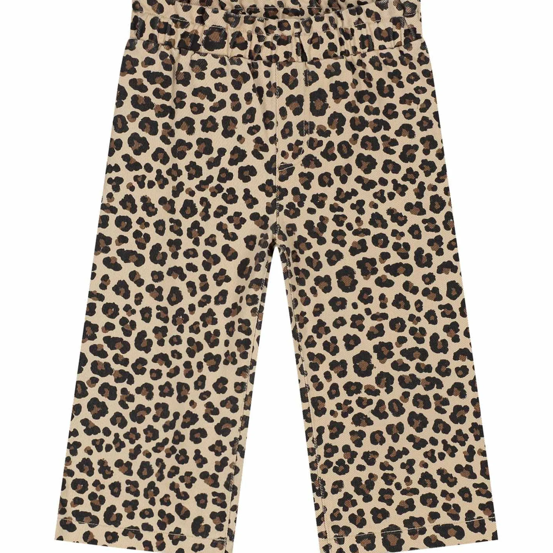 Prénatal peuter broek panterprint bruin
