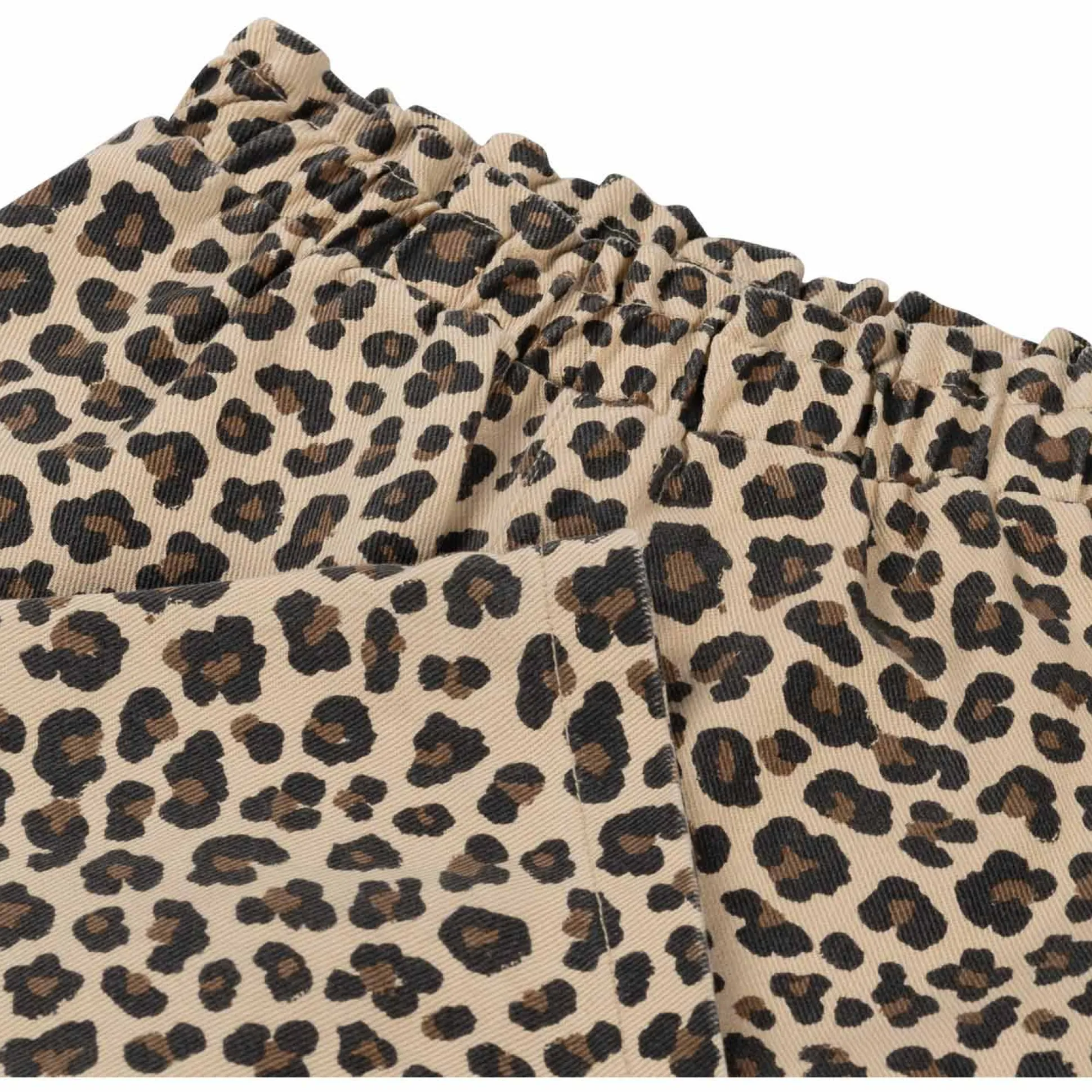 Prénatal peuter broek panterprint bruin