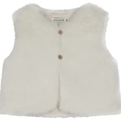 Prénatal peuter gilet mouwloos effen wit