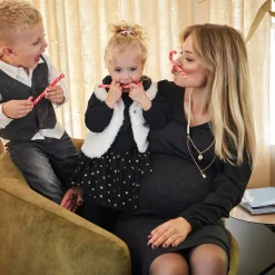 Prénatal peuter gilet mouwloos effen wit