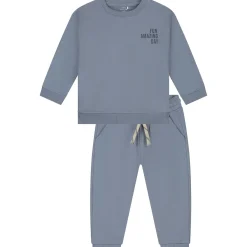 Prénatal peuter joggingpak lange mouwen effen blauw