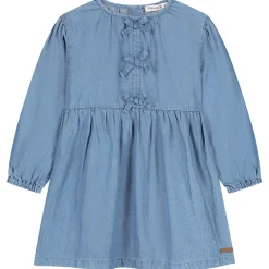 Prénatal peuter jurk lange mouwen effen blauw