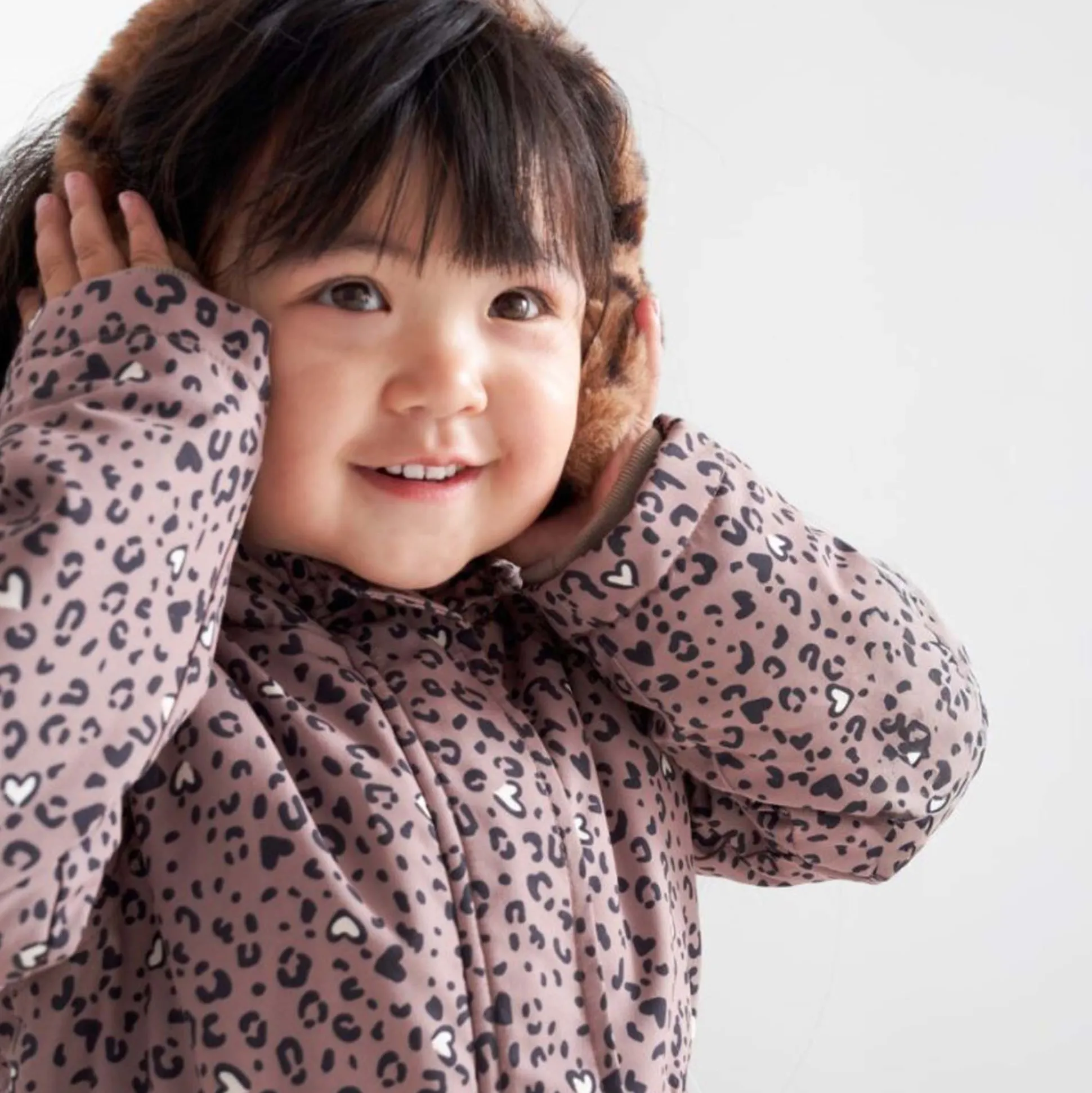 Prénatal peuter oorwarmers bruin