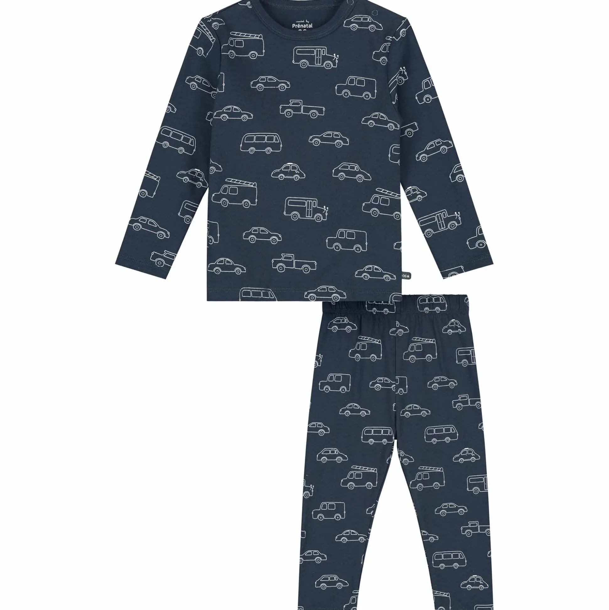 Prénatal peuter pyjama auto's blauw