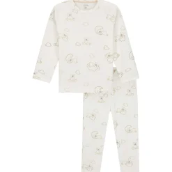 Prénatal peuter pyjama beren rib wit