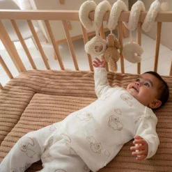 Prénatal peuter pyjama beren rib wit