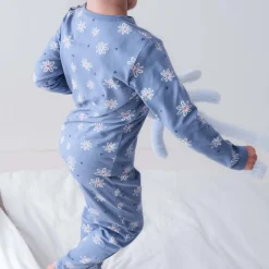 Prénatal peuter pyjama bloem blauw