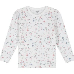 Prénatal peuter pyjama bloem wit