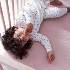 Prénatal peuter pyjama bloem wit