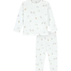 Prénatal peuter pyjama Kleine Vriendjes wit